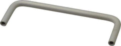 Electro Hardware - Round Handle - Clear Finish, Aluminum, 4" Center to Center - Exact Tool & Supply