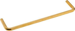 Electro Hardware - Round Handle - Plain, Brass, 6" Center to Center - Exact Tool & Supply