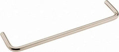 Electro Hardware - Round Handle - Nickel Plated, Brass, 6" Center to Center - Exact Tool & Supply