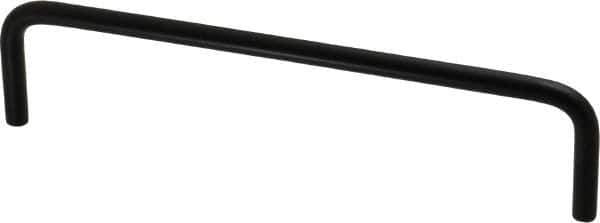Electro Hardware - Round Handle - Black Coated, Aluminum, 6" Center to Center - Exact Tool & Supply