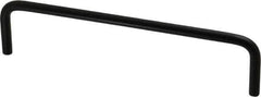 Electro Hardware - Round Handle - Black Coated, Aluminum, 6" Center to Center - Exact Tool & Supply