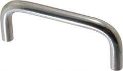 Electro Hardware - 8-32 Internal Thread, 5/16" Handle Diam, Plain Stainless Steel Drawer Pull - 3" Center to Center - Exact Tool & Supply