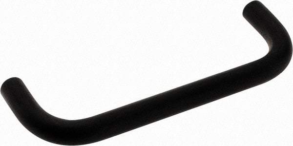 Electro Hardware - 8-32 Internal Thread, 5/16" Handle Diam, Black Anodized Aluminum Drawer Pull - 3-1/2" Center to Center - Exact Tool & Supply