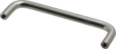 Electro Hardware - 8-32 Internal Thread, 5/16" Handle Diam, Plain Aluminum Drawer Pull - 4" Center to Center - Exact Tool & Supply