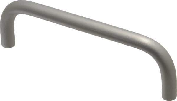 Electro Hardware - 8-32 Internal Thread, 5/16" Handle Diam, Clear Anodized Aluminum Drawer Pull - 4" Center to Center - Exact Tool & Supply