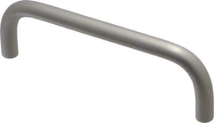 Electro Hardware - 8-32 Internal Thread, 5/16" Handle Diam, Clear Anodized Aluminum Drawer Pull - 4" Center to Center - Exact Tool & Supply