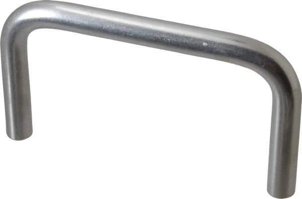 Electro Hardware - Round Handle - Plain, Aluminum, 5" Center to Center - Exact Tool & Supply