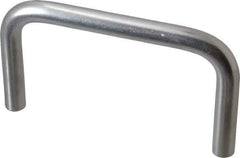 Electro Hardware - Round Handle - Plain, Aluminum, 5" Center to Center - Exact Tool & Supply