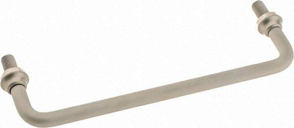 Electro Hardware - Round Handle - Clear Finish, Aluminum, 6" Center to Center - Exact Tool & Supply