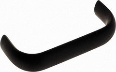 Electro Hardware - 1-9/32" High Oval Handle - Brush Black Anodized, Aluminum, 3" Center to Center - Exact Tool & Supply