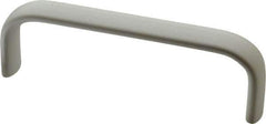 Electro Hardware - 1-1/2" High Oval Handle - Clear Anodized, Aluminum, 4-9/16" Center to Center - Exact Tool & Supply