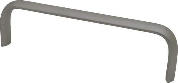 Electro Hardware - 1-3/4" High Oval Handle - Plain, Aluminum, 6" Center to Center - Exact Tool & Supply