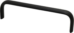 Electro Hardware - 1-3/4" High Oval Handle - Brush Black Anodized, Aluminum, 6" Center to Center - Exact Tool & Supply