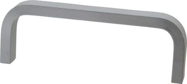 Electro Hardware - 1-1/2" High Rectangular Handle - Clear Finish, Aluminum, 4" Center to Center - Exact Tool & Supply