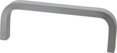 Electro Hardware - 1-1/2" High Rectangular Handle - Clear Finish, Aluminum, 4" Center to Center - Exact Tool & Supply