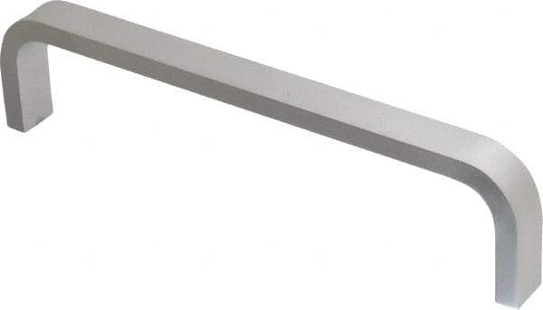 Electro Hardware - 1-1/2" High Rectangular Handle - Clear Finish, Aluminum, 6" Center to Center - Exact Tool & Supply