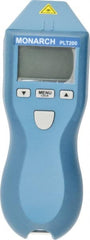 Made in USA - Accurate up to 0.01 (Optical) and 1.0 (Contact), 0.001 to 10 RPM Resolution, Contact and Noncontact Tachometer - Exact Tool & Supply