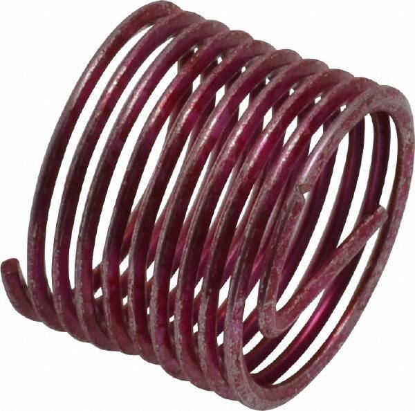 Heli-Coil - Single Insert, 3/4-16 UNF, 1D, Stainless Steel Screw Locking Insert - 9-3/4 Free Coils, 3/4 Inch Overall Length, 7/8 to 0.901 Inch Outside Diameter, with Tang, Bright Finish, 304 Material Grade - Exact Tool & Supply