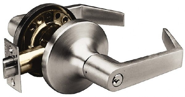 Yale - Storeroom Lever Lockset for 1-3/8 to 1-3/4" Thick Doors - Exact Tool & Supply