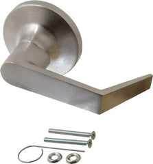 Yale - Grade 1 Dummy Lever Lockset - 2-3/4" Back Set, 6 Pin Para Keyway Cylinder, US26D/Satin Chrome Plated Finish - Exact Tool & Supply