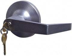 Yale - Fire Rated, Storeroom Lever Lock with 3-1/2" Rose - Chrome (26D) Finish, Grade 1 - Exact Tool & Supply