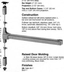 Yale - Flatbars Hand: LHR Rating: Fire Rated - Exact Tool & Supply