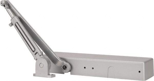 Norton Door Closers - Push & Pull Side Mount, Multi Size Closer Power Operated Damper - Aluminum Finish - Exact Tool & Supply