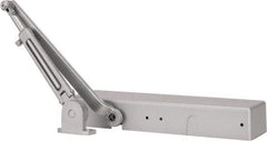Norton Door Closers - Push & Pull Side Mount, Multi Size Closer Power Operated Damper - Aluminum Finish - Exact Tool & Supply