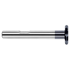 1.0000″ (1″) Cutter Diameter × 0.0781″ (5/64″) Radius Carbide Full Radius Large Diameter Standard Keyseat Cutter, 6 Flutes, AlTiN Coated - Exact Tool & Supply