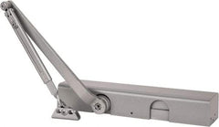 Norton Door Closers - Push & Pull Side Mount, Multi Size Closer Power Operated Damper - Aluminum Finish - Exact Tool & Supply