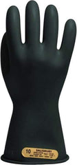 Salisbury by Honeywell - Class 00, Size 2XL (11), 11" Long, Rubber Lineman's Glove - 500 AC Max Use Voltage, 2,500 AC Test Voltage, Black, ASTM D120 - Exact Tool & Supply