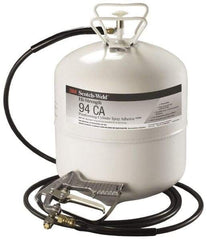 3M - 26.2 Lb Cartridge Clear Spray Adhesive - High Tack, 230°F Heat Resistance, High Strength Bond, 15 min Max Bonding Time, Flammable, Series High-Strength 94 - Exact Tool & Supply