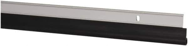 Pemko - 36" Long x 1-1/4" Wide, Head & Jamb Weatherstripping - Clear Anodized Aluminum Finish - Exact Tool & Supply
