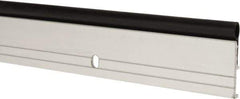Pemko - 48" Long x 1-1/4" Wide, Head & Jamb Weatherstripping - Clear Anodized Aluminum Finish - Exact Tool & Supply