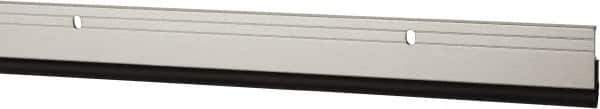 Pemko - 72" Long x 1-1/4" Wide, Head & Jamb Weatherstripping - Clear Anodized Aluminum Finish - Exact Tool & Supply