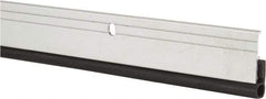 Pemko - 84" Long x 1-1/4" Wide, Head & Jamb Weatherstripping - Clear Anodized Aluminum Finish - Exact Tool & Supply
