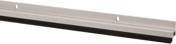 Pemko - 72" Long x 1-1/16" Wide, Heavy-Duty Head & Jamb Weatherstripping - Clear Anodized Aluminum Finish - Exact Tool & Supply
