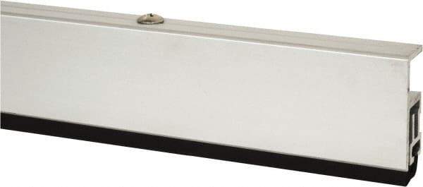 Pemko - 84" Long x 1-3/4" Wide, Adjustable Head & Jamb Weatherstripping - Clear Anodized Aluminum Finish - Exact Tool & Supply