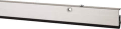 Pemko - 96" Long x 1-3/4" Wide, Adjustable Head & Jamb Weatherstripping - Clear Anodized Aluminum Finish - Exact Tool & Supply