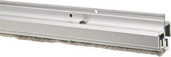 Pemko - 84" Long x 1-1/4" Wide, Adjustble Double Door Split Astragal Weatherstripping - Clear Anodized Aluminum Finish - Exact Tool & Supply