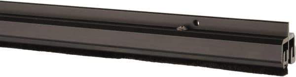 Pemko - 96" Long x 1-1/4" Wide, Adjustble Double Door Split Astragal Weatherstripping - Dark Bronze Anod. Aluminum Finish - Exact Tool & Supply