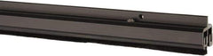 Pemko - 96" Long x 1-1/4" Wide, Adjustble Double Door Split Astragal Weatherstripping - Dark Bronze Anod. Aluminum Finish - Exact Tool & Supply