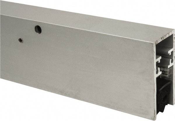 Pemko - Heavy Duty Automatic Door Bottom Sweep - Sponge Neoprene, 2-1/8" High, Clear Anodized Aluminum Coated - Exact Tool & Supply