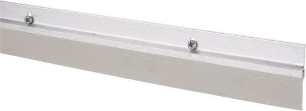 Pemko - Door Bottom Sweep - Vinyl, 1-7/8" High, Mill Finish Aluminum Coated - Exact Tool & Supply
