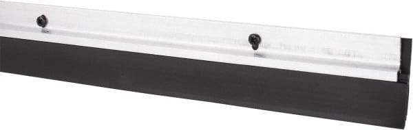Pemko - Door Bottom Sweep with Triple Seal - Vinyl, 1-3/4" High, Mill Finish Aluminum Coated - Exact Tool & Supply
