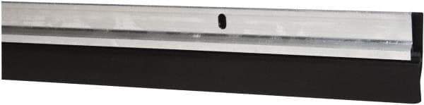 Pemko - Door Bottom Sweep with Triple Seal - Vinyl, 1-3/4" High, Mill Finish Aluminum Coated - Exact Tool & Supply
