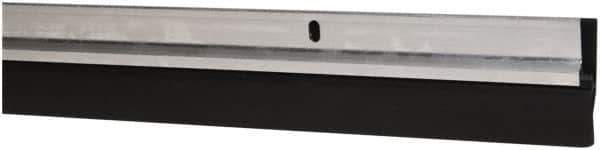 Pemko - Door Bottom Sweep with Triple Seal - Vinyl, 1-3/4" High, Mill Finish Aluminum Coated - Exact Tool & Supply