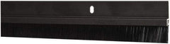 Pemko - Door Bottom Sweep - Nylon Brush, 1-1/2" High, Dark Bronze Anodium Aluminum Coated - Exact Tool & Supply