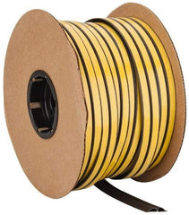 Pemko - 204' Long x 1/2" Wide, Siliconseal Self-Adhesive Weatherstripping - Dark Bronze Finish - Exact Tool & Supply