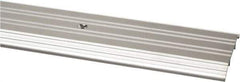 Pemko - 72" Long x 4" Wide x 1/2" High, Saddle Threshold - Mill Finish Aluminum - Exact Tool & Supply